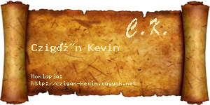 Czigán Kevin névjegykártya